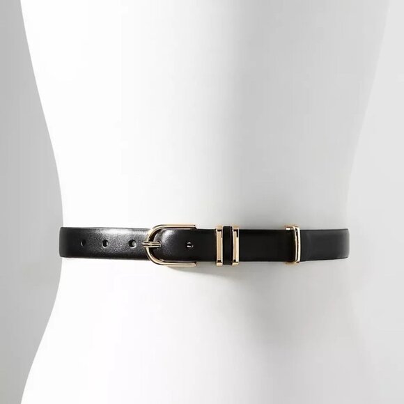 NWT Anthropologie Black Basic Keeper Belt Large main image 4